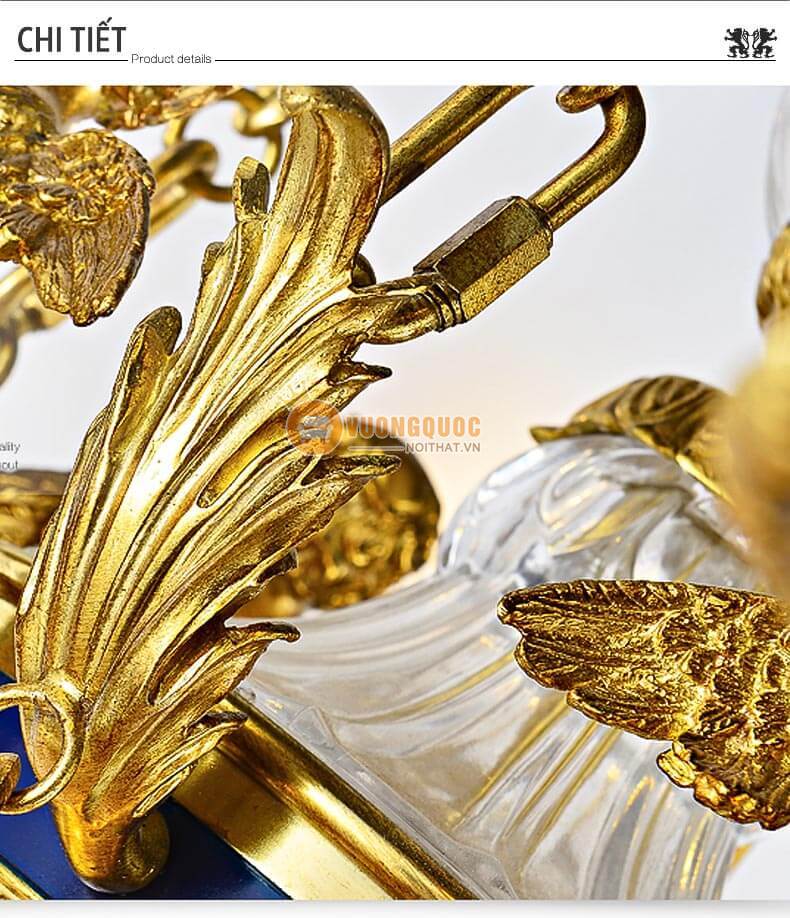 Đèn chùm đồng nhập khẩu đẹp abr149-8